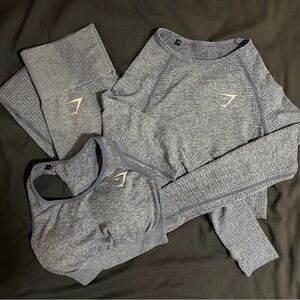 Gymshark Grey/Blue Women's Set